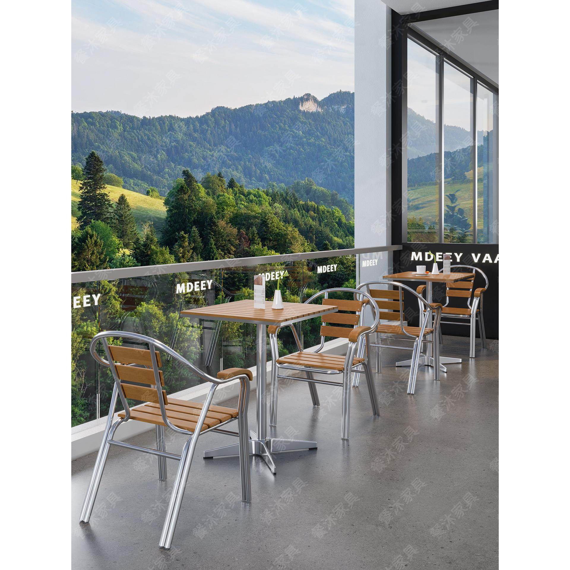 户外防晒防水桌椅组合庭院露天阳台人气餐厅户外咖啡厅休息区户外