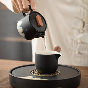 家用简潮约办公整套日式 国文创茶陶瓷功夫茶具套PAL装 室茶壶杯礼