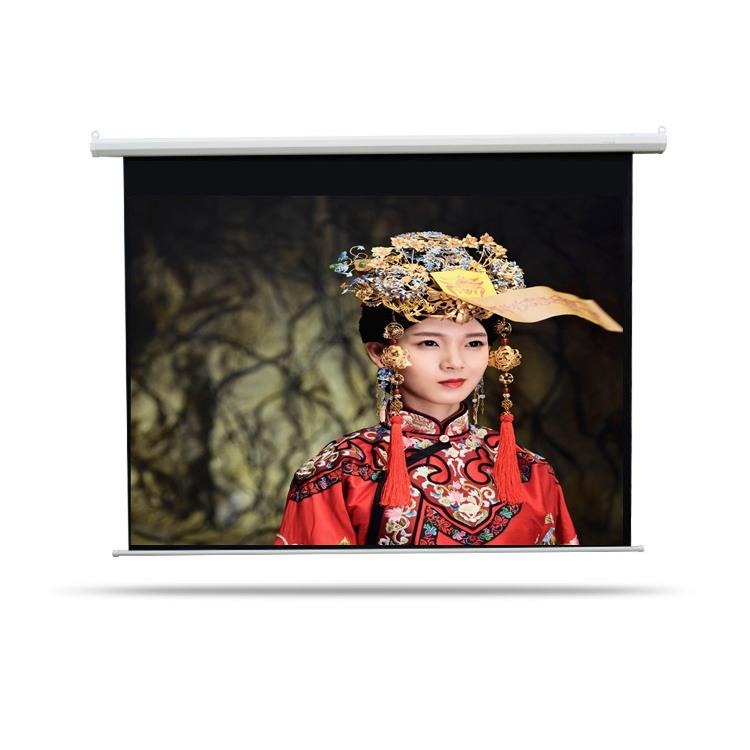 机械限位 品牌60寸84寸100寸120寸150寸200寸300寸电动投影仪幕布
