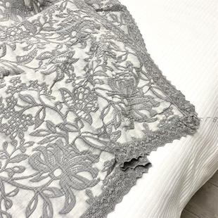 外贸出口美国尾单纯棉砂洗提花薄款 沙发巾毯沙发垫毯床尾毯桌布