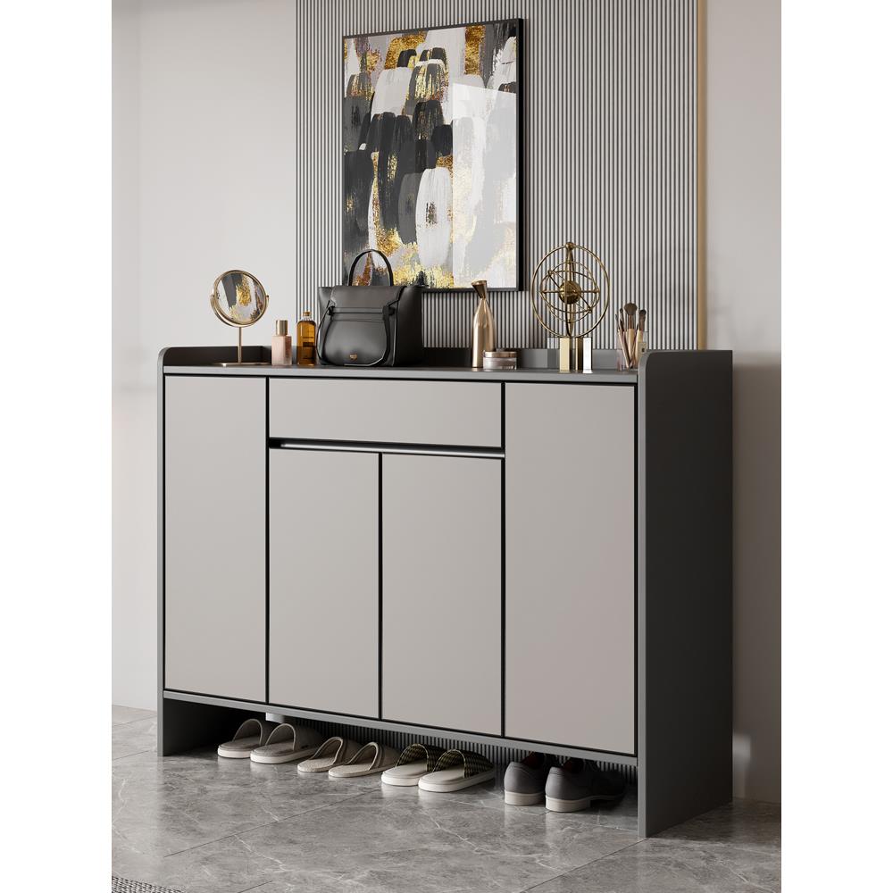 2025全铝合金家庭入口鞋柜新型大容量户外庭院墙储物柜防水防晒