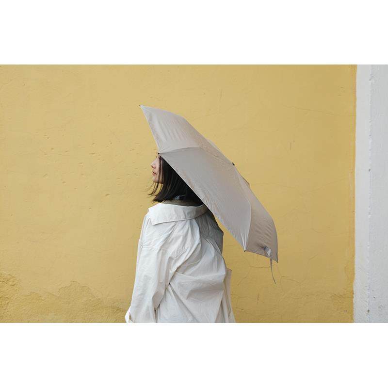 朴房 110g日本超轻三折防晒伞 全遮光防紫外线黑胶遮阳伞晴雨伞女