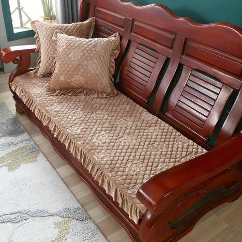 新款实木沙发垫加厚四季防滑冬季红木头沙发坐垫新中式三人座椅垫