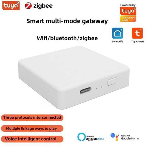 图雅涂鸦多模网关无线Zigbee 3.0蓝牙双模网关图雅智能遥控器