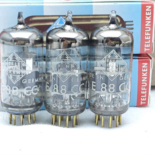 三支德律风根e88cc 电子管  原盒 NOS. 3议价