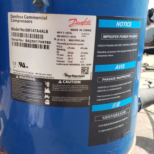 丹佛斯，.压缩机SM147A4ALB共8台刚拆下来的，另有天议价