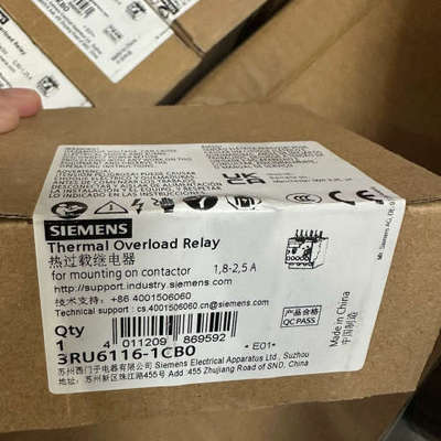 议价热过载继电器，型号3RU6116-1CB0
