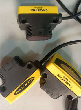 美国邦纳CNXCFF450红光传感器，全新没有包装，线长2米议价