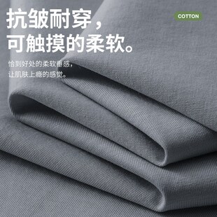 长绒丝光棉春夏男士抗皱可外出睡衣套装凉感薄款纯色短袖短裤现货