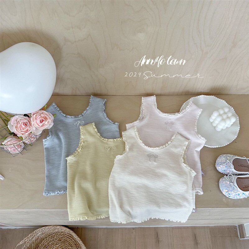 2025童装夏季新款打底衫女童背心夏装宝宝花边吊带无袖上衣T恤潮,童装/婴儿装/亲子装,背心吊带,淘宝优惠券,粉丝福利购,淘宝优惠卷