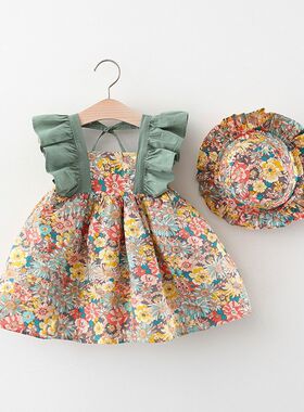 婴儿可爱超萌裙子幼儿洋气公主裙0一6月岁半女宝宝夏装小童连衣裙