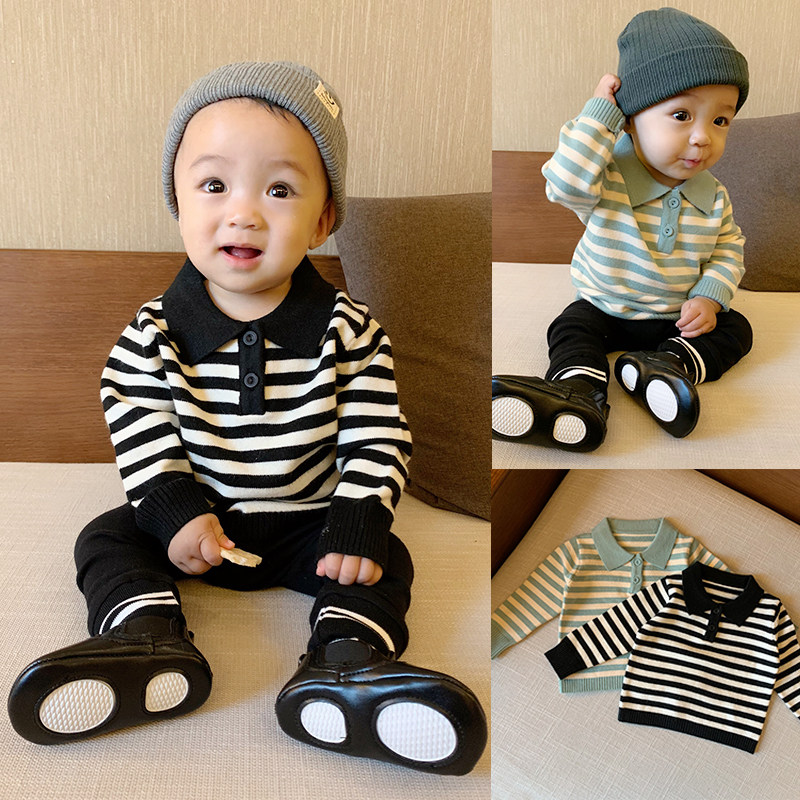 男童毛衣套头春秋款翻领毛线衣洋派儿童中小童打底针织衫打底衫潮,童装/婴儿装/亲子装,毛衣/针织衫,淘宝优惠券,粉丝福利购,淘宝优惠卷