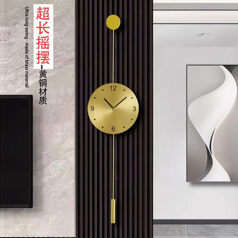 创意格栅装饰挂墙钟表挂钟客厅2024新款时钟静音家用现代简约钟表