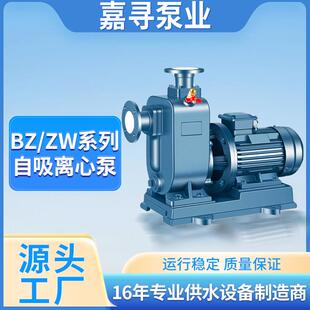 BZ自吸泵ZXZW自吸排污泵工业级工程抽水泵卧式吸水自吸泵高温电动