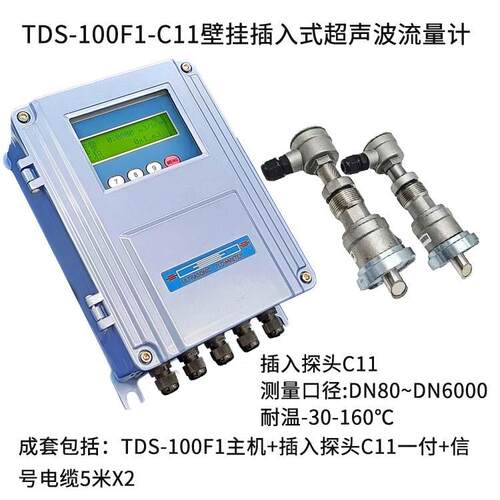 【全网优势价】大连TDS-100F1-C11壁挂插入式超声波流量计