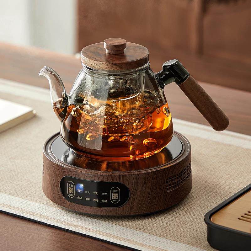 忆壶茶煮茶壶玻璃电陶炉煮茶套装围炉煮茶器蒸煮一体烧水壶茶具