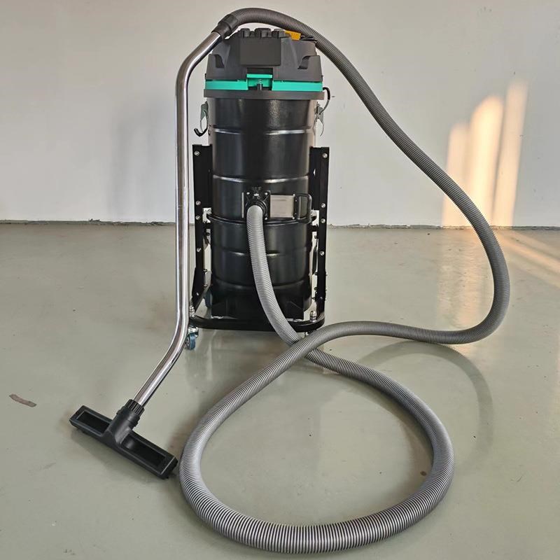 5400W工业j吸尘器工厂车间吸粉尘颗粒铁屑用工业吸尘器80L