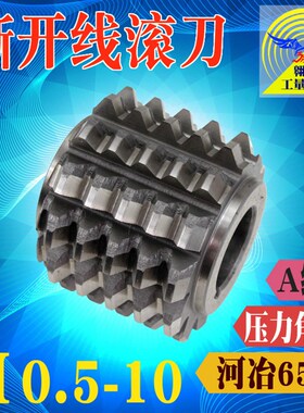 渐开线滚刀花键滚刀河冶高速钢滚齿刀M0.5-M10P压力角30度非标定