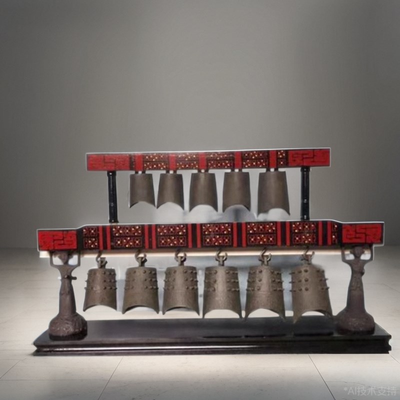 武汉曾侯乙编钟乐器可演奏编磬y文玩中式复古文艺礼品青铜茶室摆