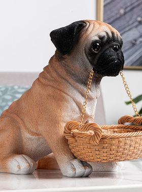 进门口放钥匙收纳摆件创意客厅玄关电视柜家居装饰T品乔迁新居礼