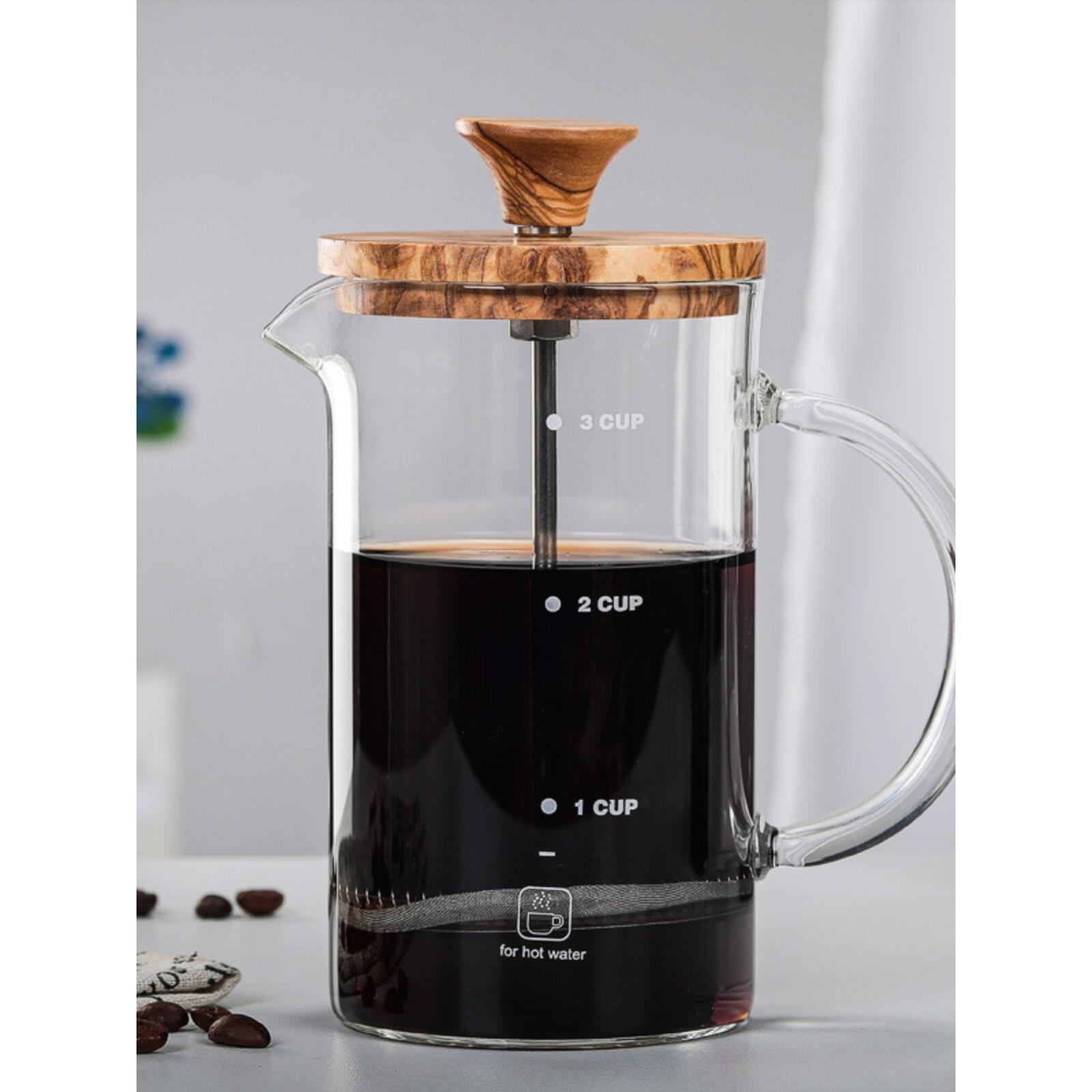 玻璃法式压滤咖啡壶家用咖啡制作器具过滤茶机法式压滤壶手冲泡家