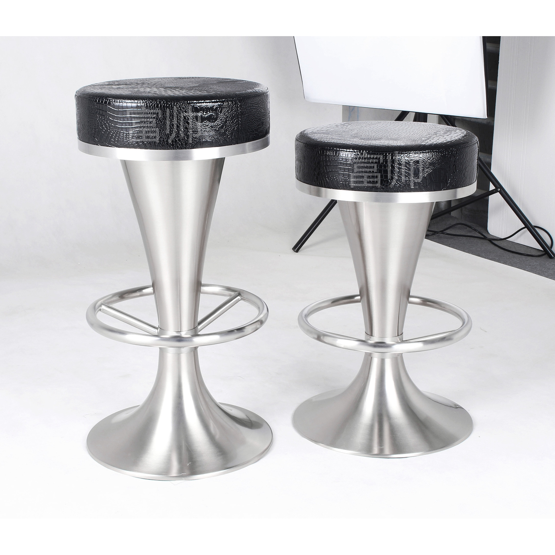 拉丝不锈钢酒吧椅酒吧凳高脚椅吧凳