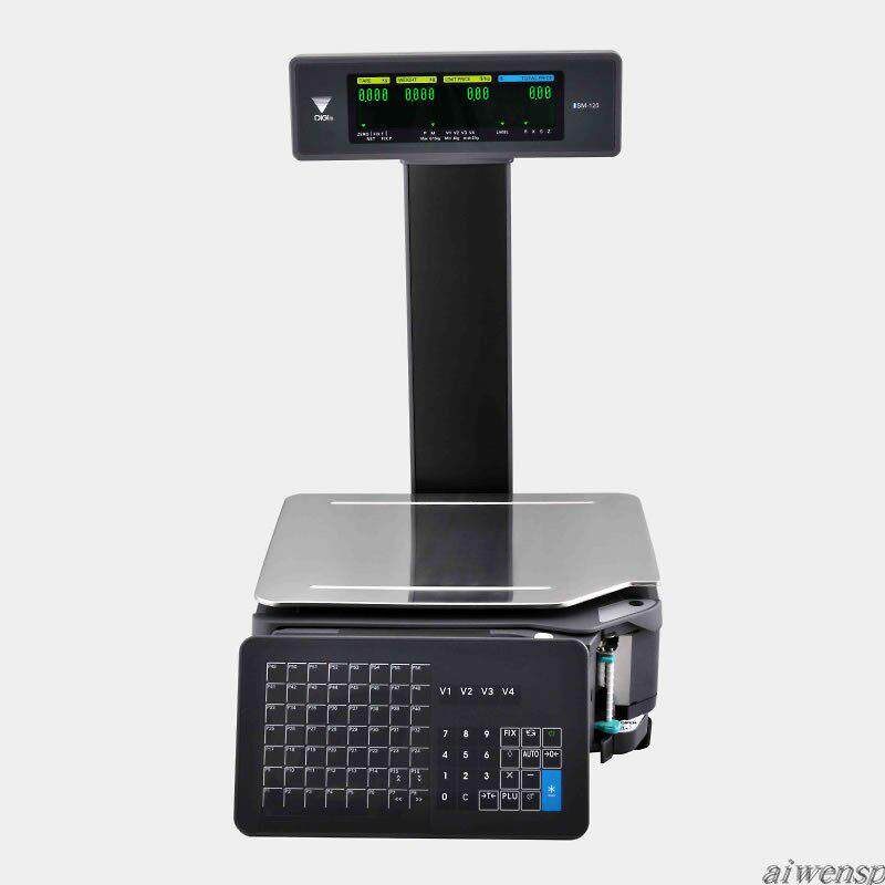 寺冈SM-120P电子条码秤2020年产品 15kg标签计价公斤秤无底纸中文