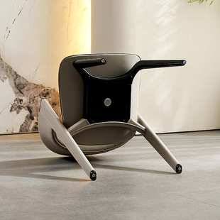 WGX高定版 家用酒店餐厅咖啡厅样板房靠 927简约餐椅轻奢不锈钢意式