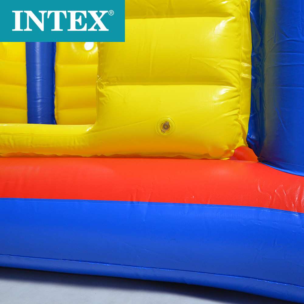 INTEX48259儿童室内家用型充气跳跳乐蹦蹦床方形弹跳池淘气堡现货
