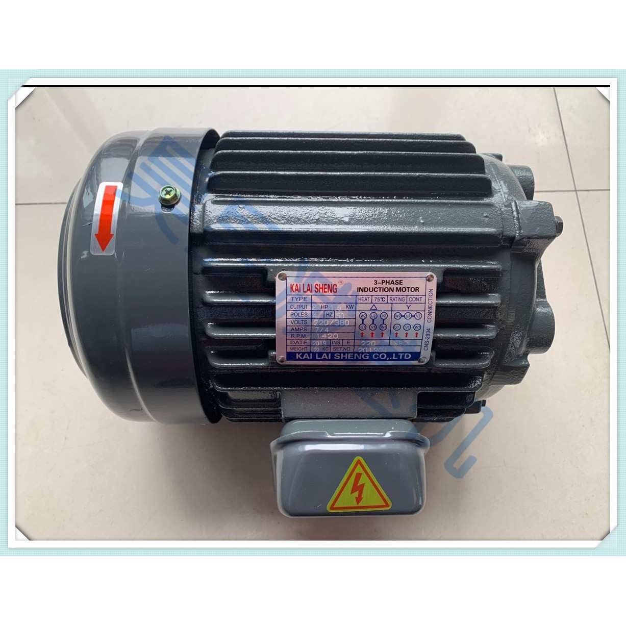 KAI LAI SHENG液压马达 1HP 2HP 3HP 5HP 立卧式油泵专用电动机