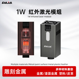 红外1w激光器金属塑料皮革雕刻打标可拆卸激光头配件 DAJA