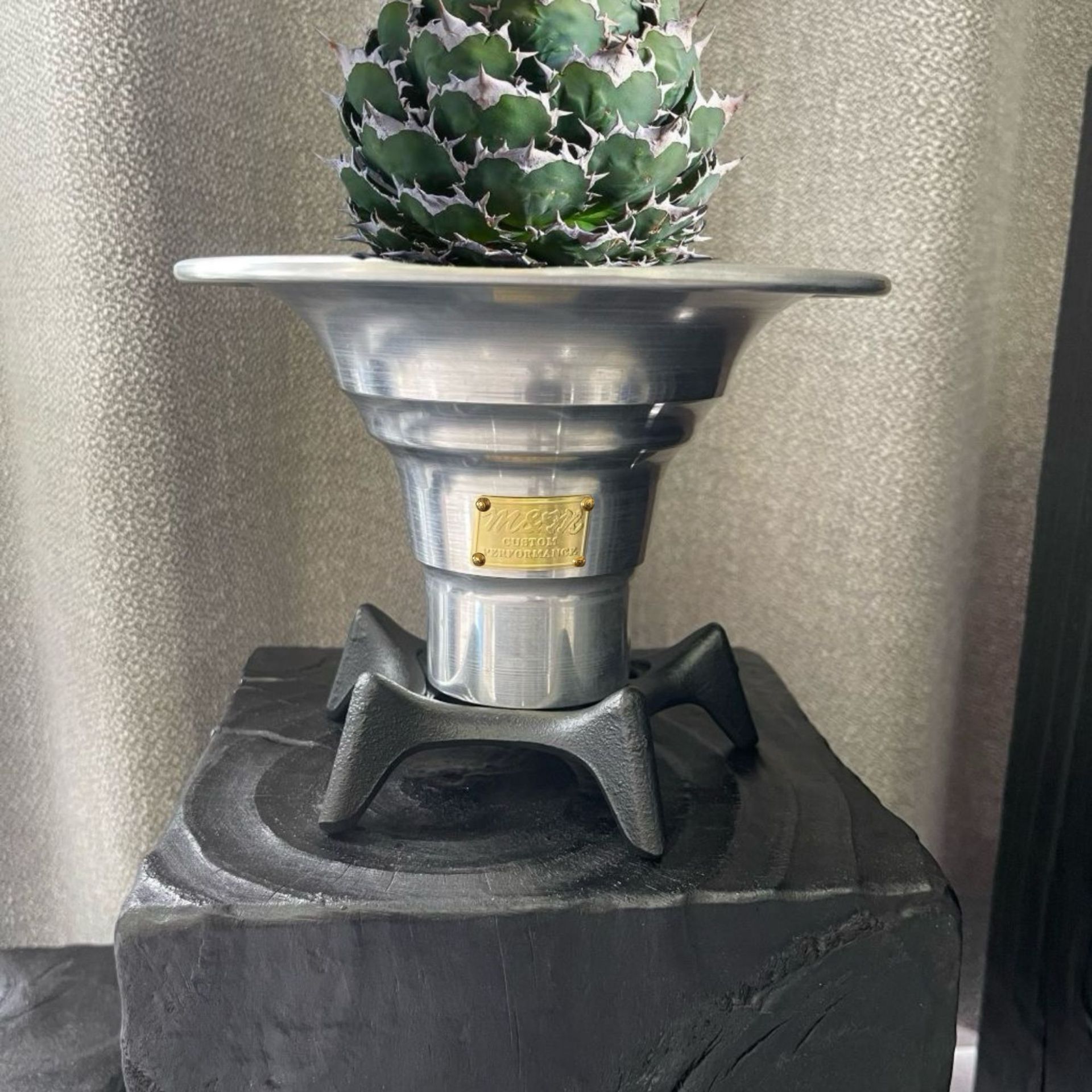 木村拓哉龟甲龙多肉金属盆Masses m&m龙舌兰象足漆树铝制块根花盆