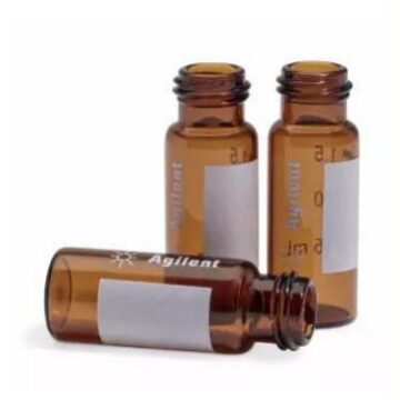 安捷伦Agilent 2ml棕色螺口样品瓶，带书写签，经认证，100/包