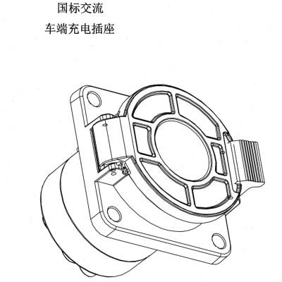 国标车端充电桩新能源电动汽车端交端插座孔7车辆接口流充电插座