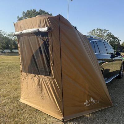 汽车SUV自驾游车载车顶车尾后备箱帐篷简易升级版防雨户外野露营