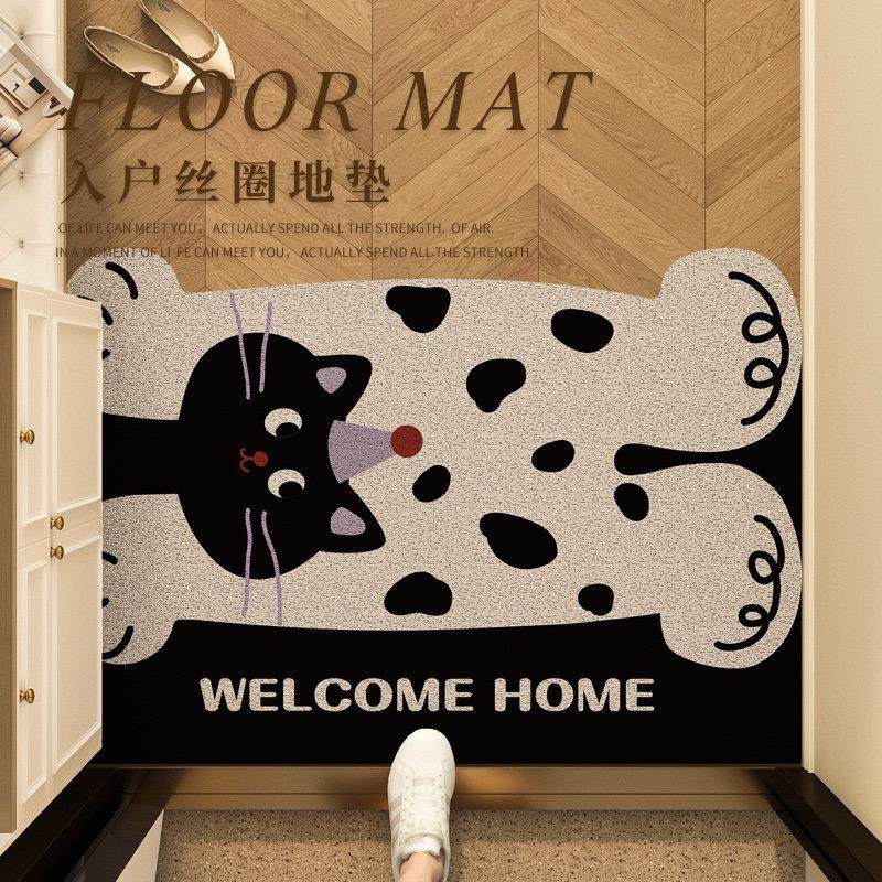 丝圈入户地垫玄关蹭灰换鞋门垫入户门卡通可爱防滑地毯可裁剪脚垫,居家布艺,入户地垫,淘宝优惠券,粉丝福利购,淘宝优惠卷