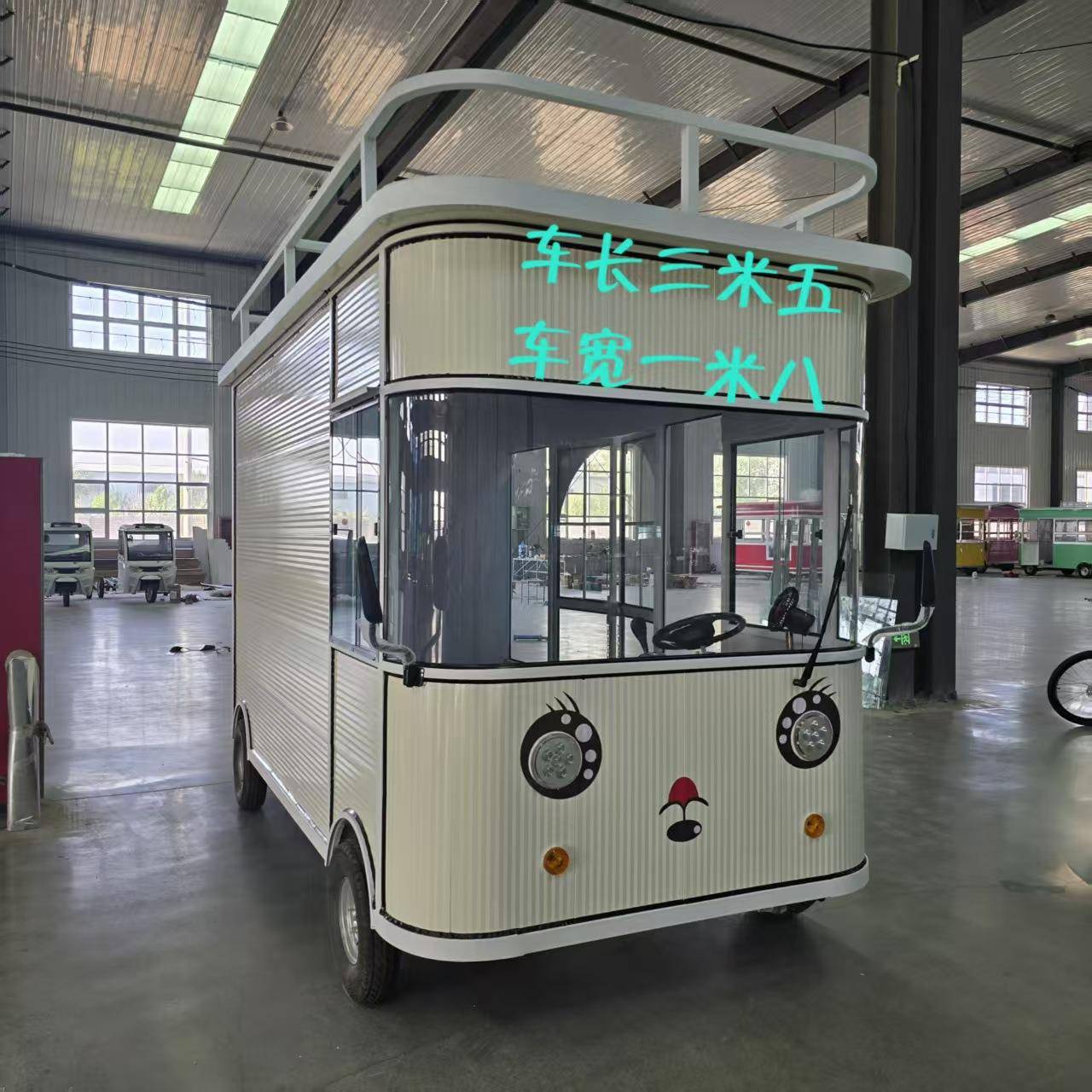 多功能电动四轮理发车移动创业店车流动美容美发美甲化妆车售货车