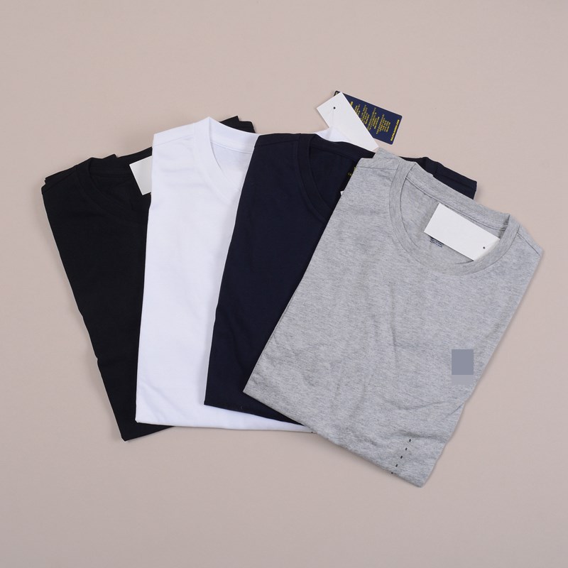 026RL小马标男装o圆领短袖纯色基础款  纯棉T恤夏季休闲 有标