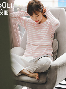 哺乳衣外出秋冬季辣妈款外穿衣服加绒加厚保暖喂奶上衣打底衫冬装