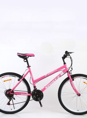 厂家26寸21速山地通勤变速自行车老V刹学生成人单车 转把换挡