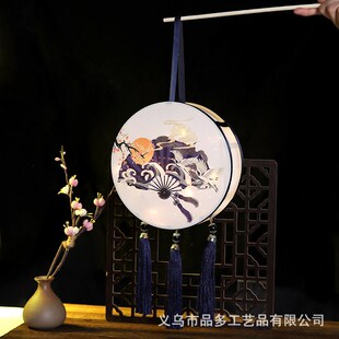 春节元宵节古风花草灯笼diy手工制作材料包汉服手提花灯宫灯儿童