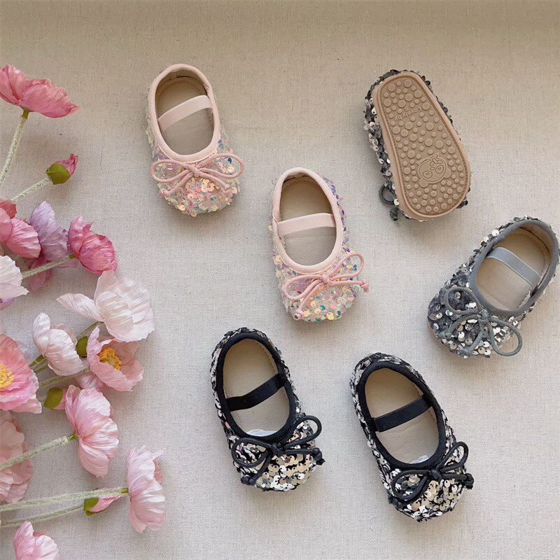 婴儿软底鞋女宝宝百天周岁甜美公主鞋子防滑亮片小皮鞋学步鞋防滑,童鞋/婴儿鞋/亲子鞋,婴儿步前鞋/袜鞋,淘宝优惠券,粉丝福利购,淘宝优惠卷