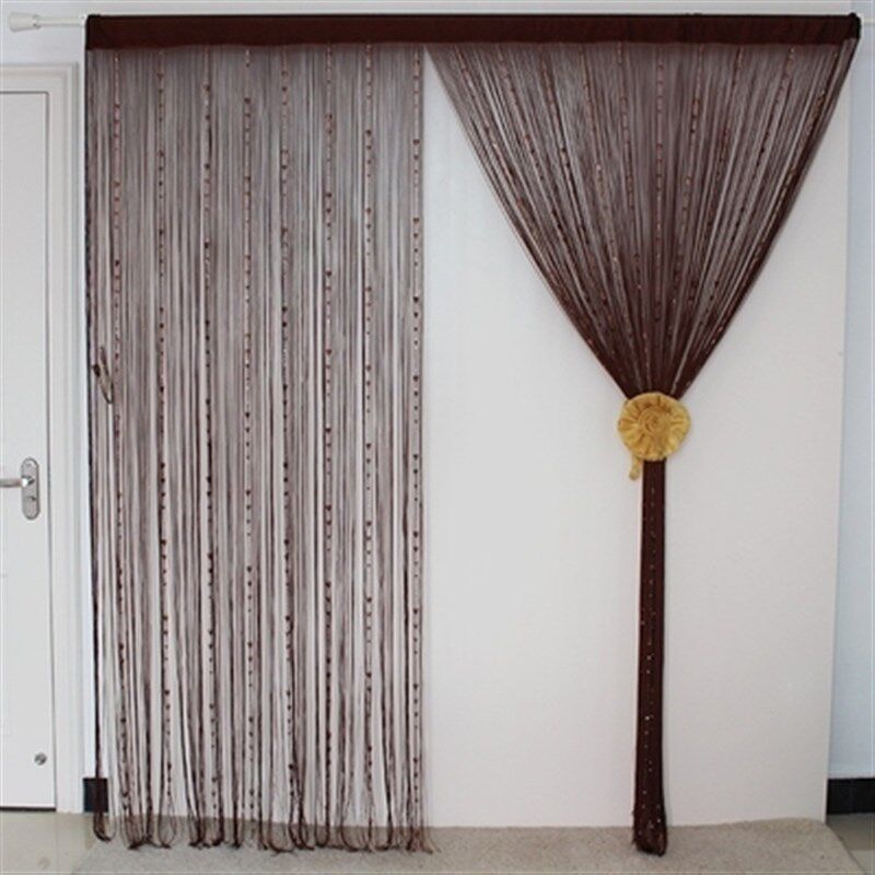 韩式水晶线帘隔断珠帘门帘加密帘装饰挂帘玄关R帘子客厅成品防蚊