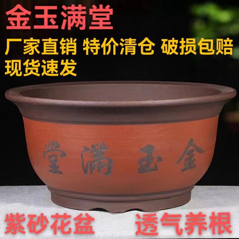 金玉满堂紫砂花盆盆景造型种植盆桂花盆兰花发财树盆铁树盆种树盆