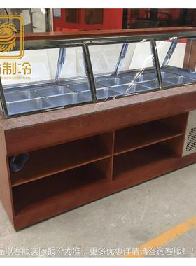 sal餐adbar木沙拉台 buffet  开放式自助餐沙拉台  D-02F5沙律台