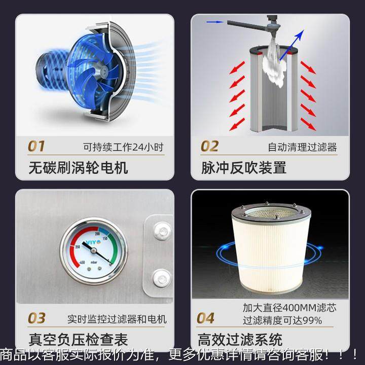 工业吸尘器WBA 大功率脉冲集工车间粉尘湿开荒干两用 大厂型防爆,清洗/食品/商业设备,饺子机/馄饨机,淘宝优惠券,粉丝福利购,淘宝优惠卷