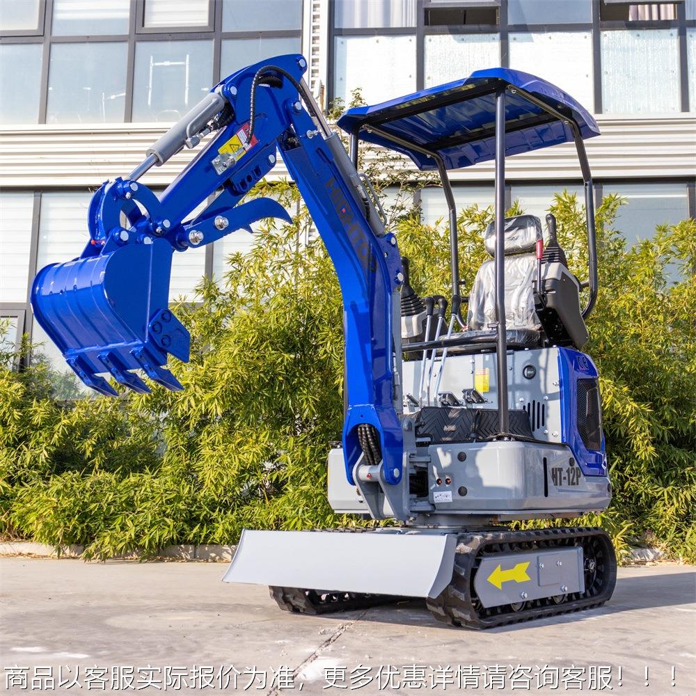 贸出口土多属具小型挖HT12小型掘机 家外用大棚机挖沟填 工程拆除