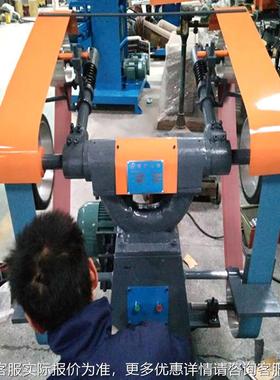 双头立式带机 金属件表面抛光机砂金配NOU定五角打磨机电动砂带机