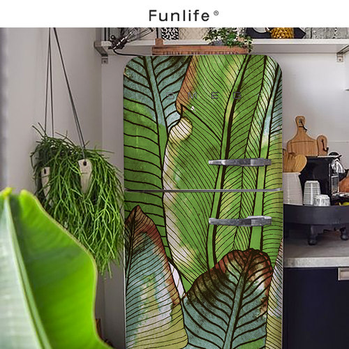 《观叶》现代风热带树叶墙面装饰贴纸波普艺术冰箱美化改色自黏贴