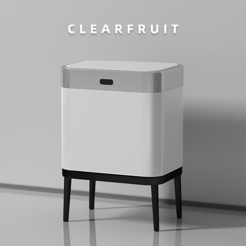 高颜值智能感应式垃圾桶厨房分类家用客厅商用带盖子大容量2023新